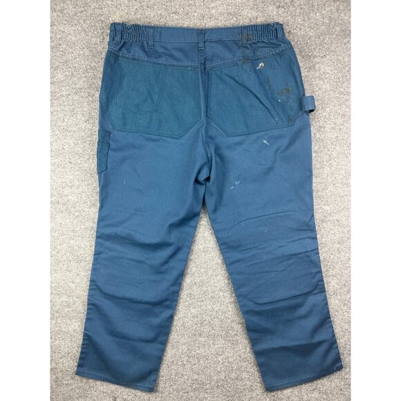 VNTG JD American Workwear Pants Men's 44x28 Blue Carpenter Utility Double Knee - Picture 8 of 8